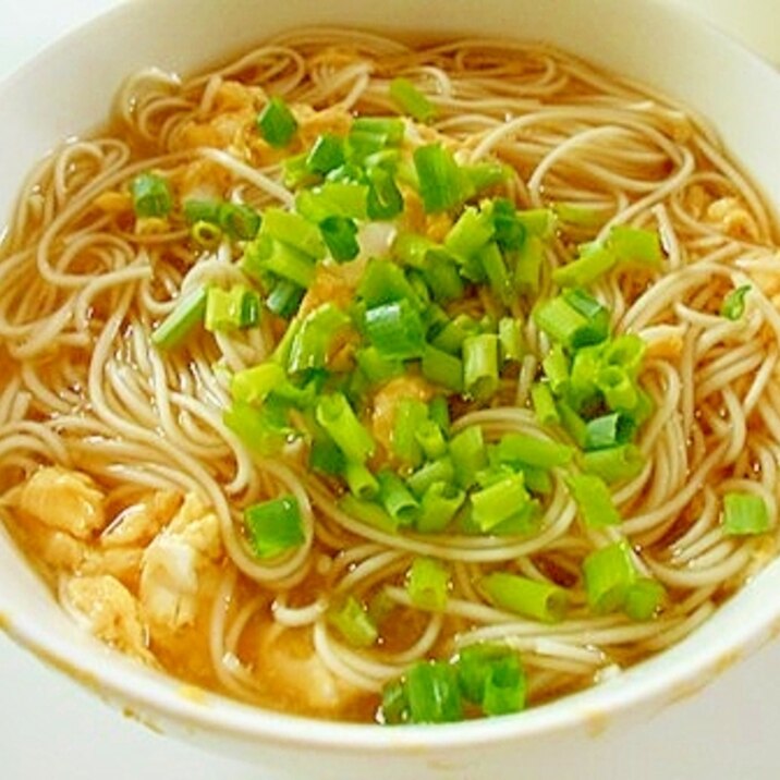 かき玉　温麺